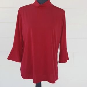 ARTIZAN by Robin Barre High-neck Red Tunic Top (XL)